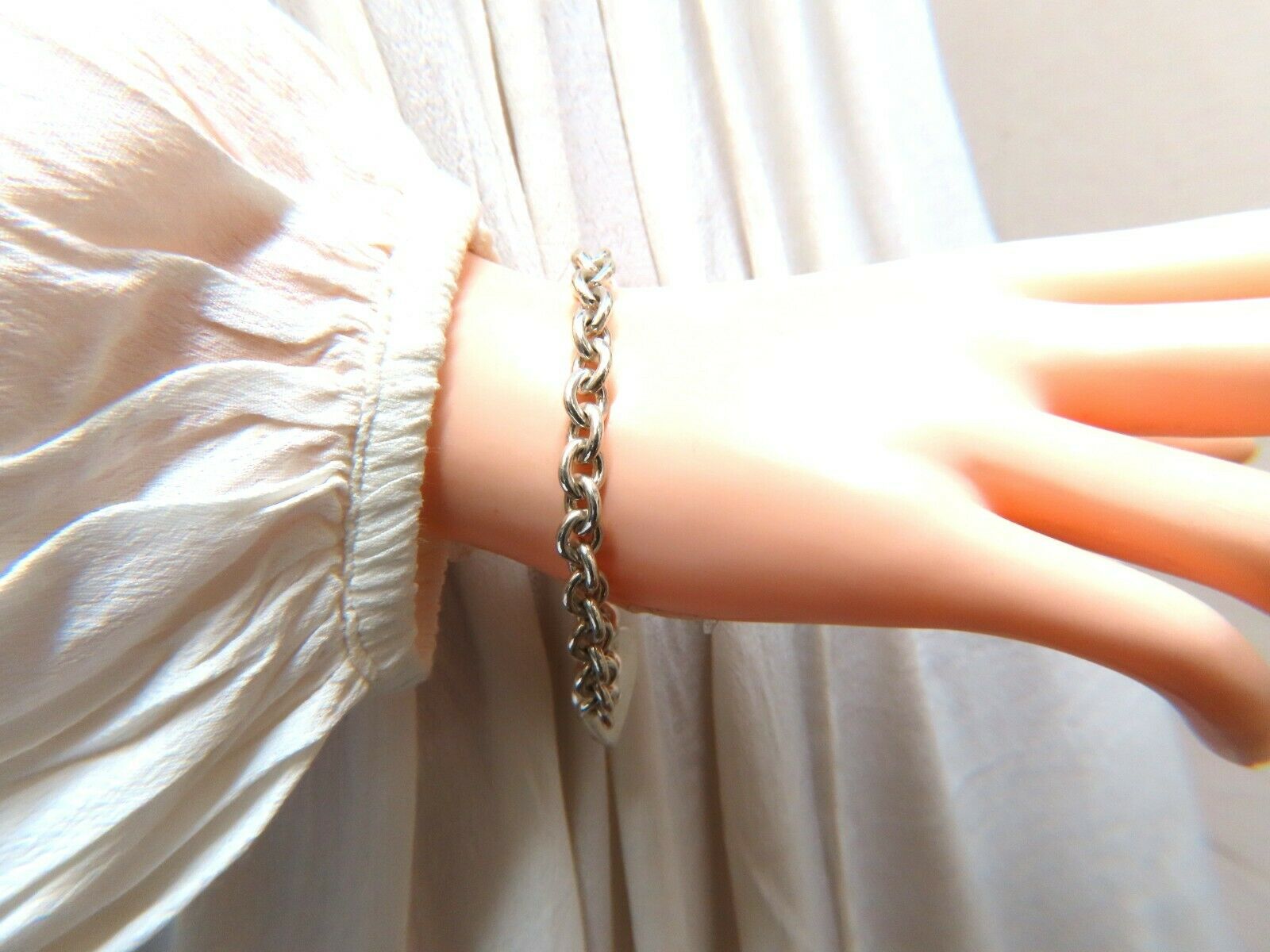Sterling Silver Heart Toggle Bracelet for Women - Adjustable Link Chain Jewelry Gift for Her, Perfect for Valentine's Day, Anniversary & Everyday Wear