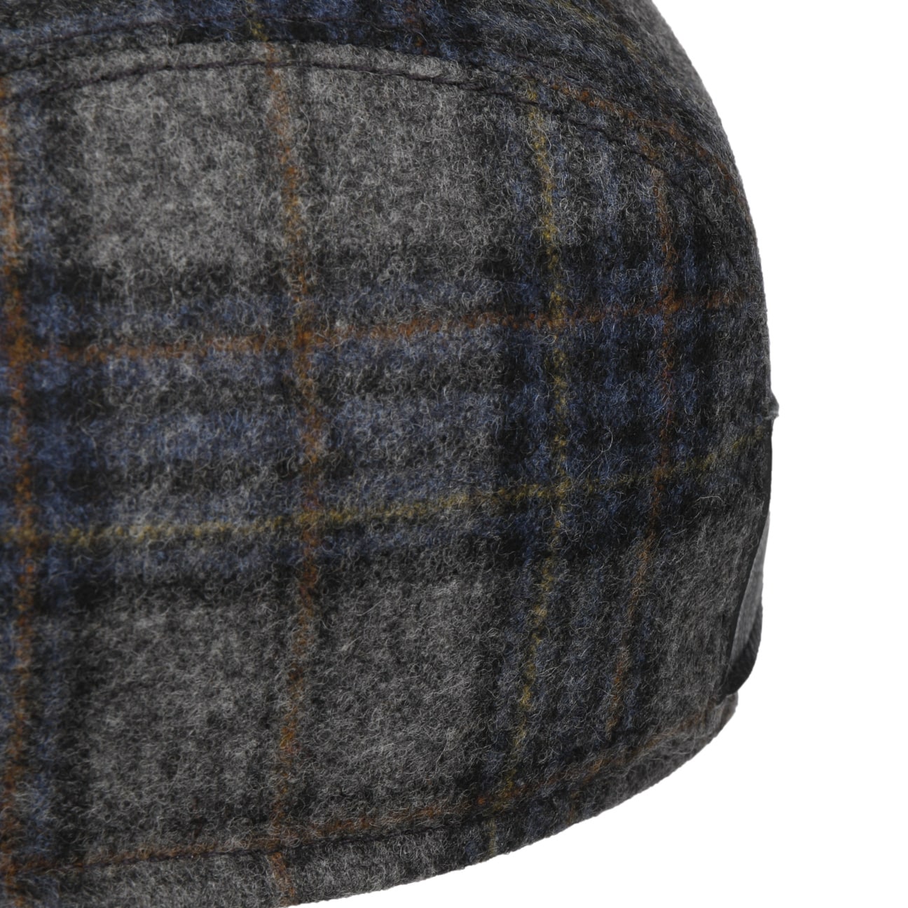 Lennart Shetland Check Flat Cap by Mayser - Classic Wool Men's Hat for Autumn & Winter - Perfect for Outdoor Activities, Travel, and Casual Wear