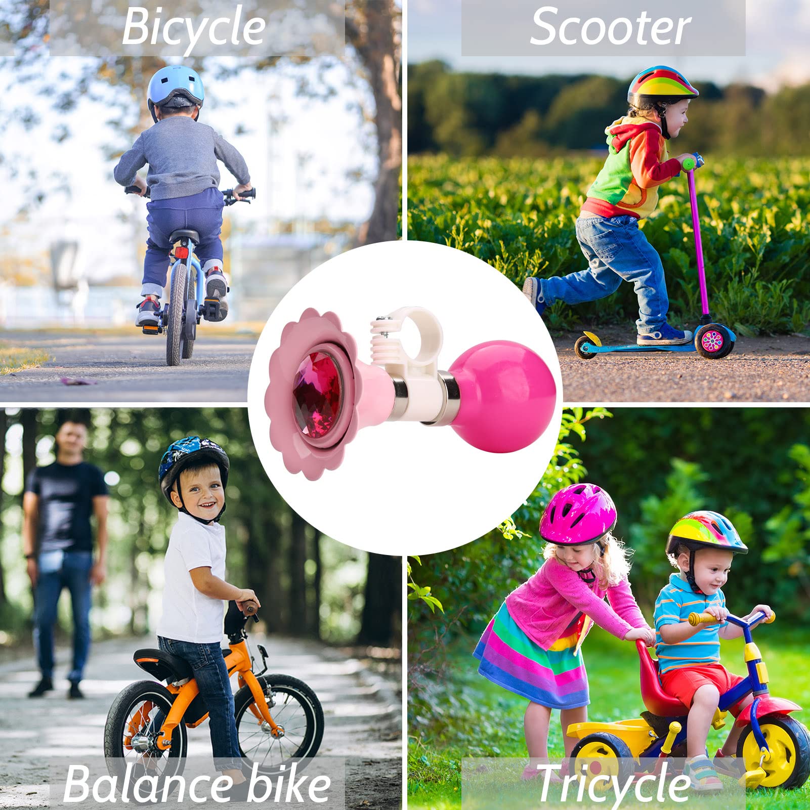 Kids Bike Horn & Bell - Loud & Fun Bicycle Accessory for Boys & Girls - Perfect for Safety & Play on School Rides & Family Cycling Trips