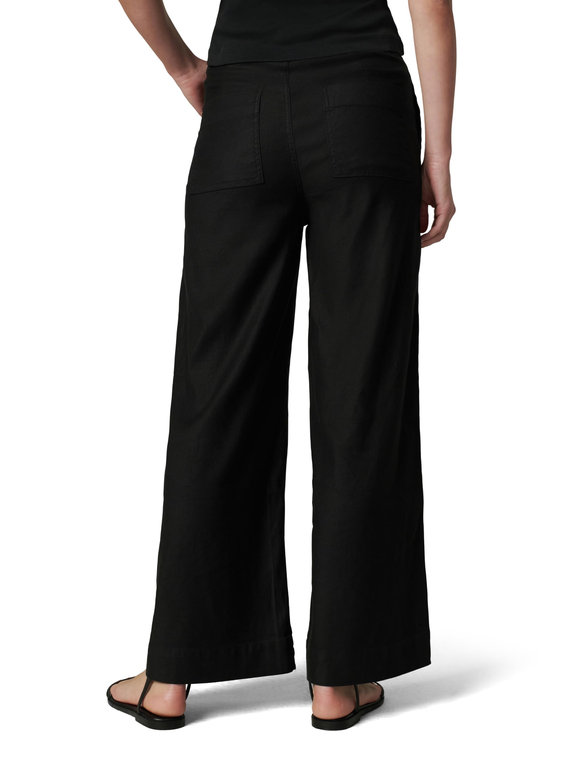 Joe's Women's The Addison Wide Leg Pants - High Waisted Linen Trousers for Summer, Office & Casual Wear - Comfortable Stretch Fabric for Work, Travel & Everyday Outfits