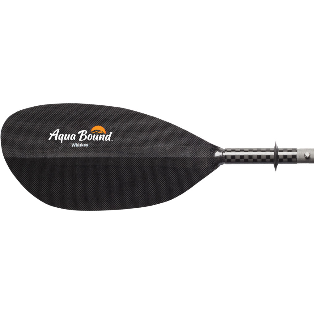 Aqua Bound Whiskey Carbon Straight Shaft 4-Piece Kayak Paddle - Lightweight & Durable Kayaking Gear for Touring, Fishing & Recreational Paddling (Closeout)