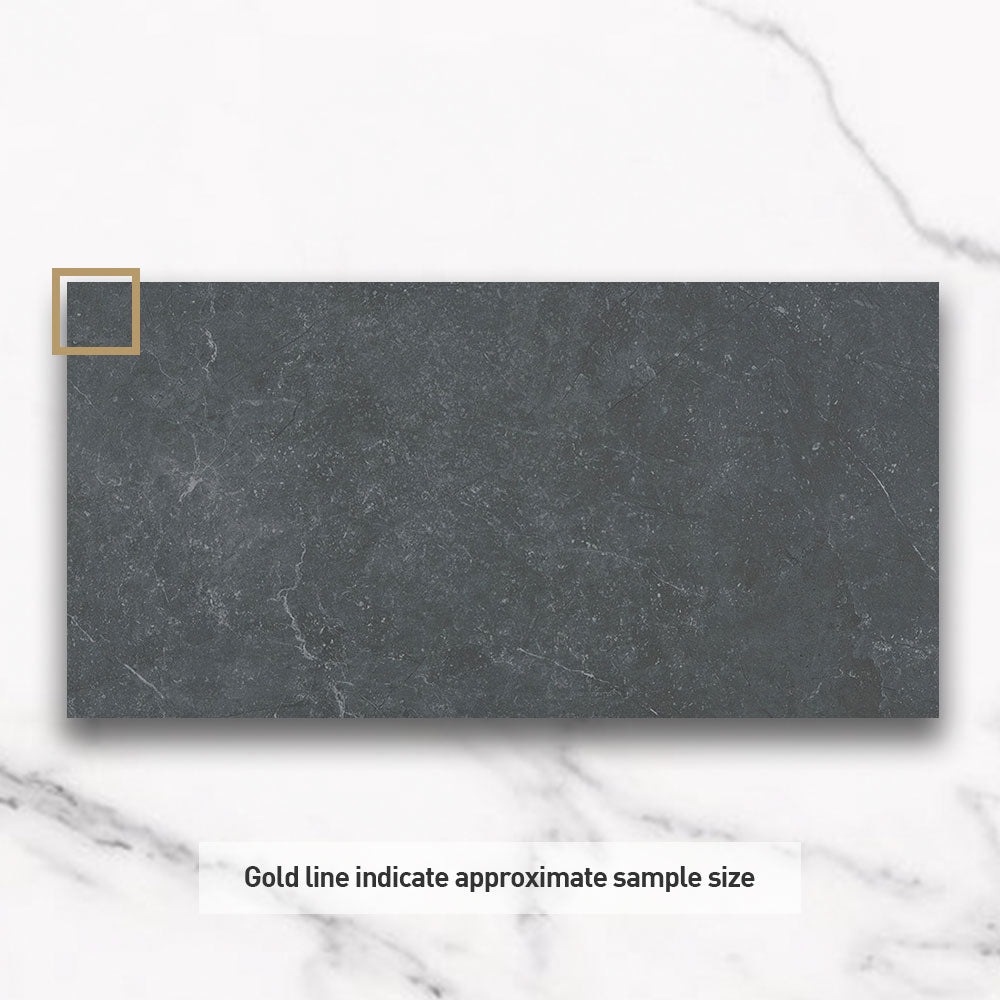 Amadeus Anthracite 600x1200 Matt Porcelain Tile - Premium Large Format Floor & Wall Tile for Modern Living Rooms, Kitchens & Bathrooms