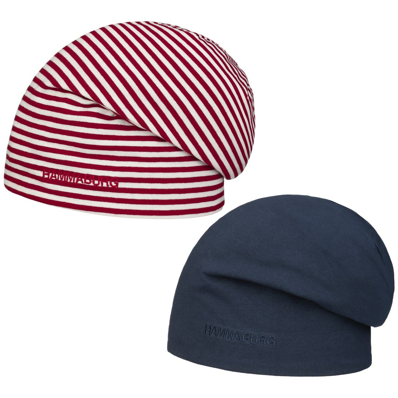 Hammaburg Reversible Long Beanie for Men & Women - Winter Warm Knit Hat - Perfect for Skiing, Hiking, and Cold Weather Activities