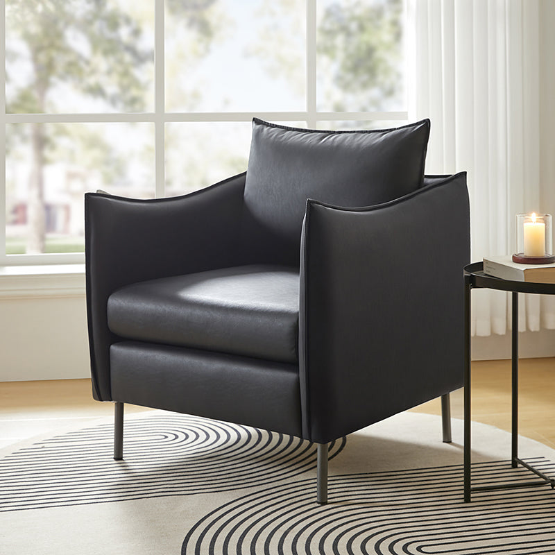 Modern Comfy Armchair with Cat Anti-Scratch Fabric - Stylish & Durable Living Room Chair for Pet Owners - Perfect for Reading, Relaxing, and Cat-Friendly Spaces