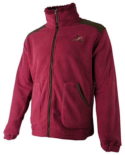 Burgundy With Pheasant Embroidery