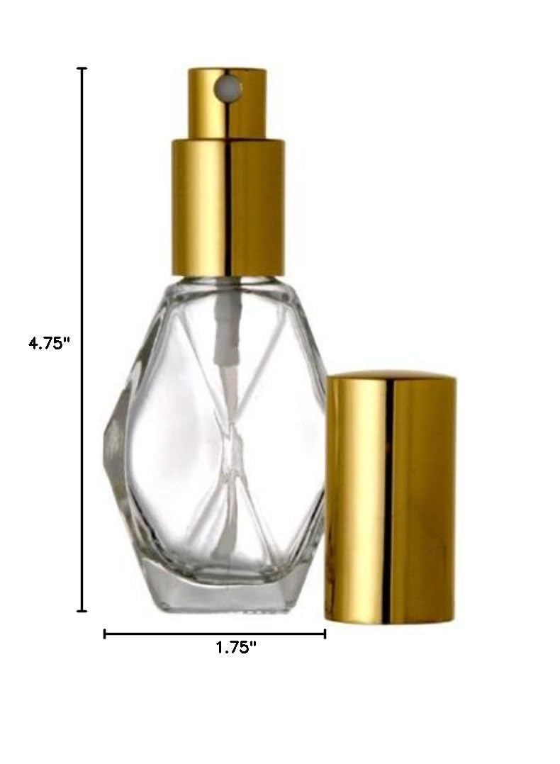 Premium Diamond Spray Bottle - 2 oz Refillable Fine Mist Perfume Atomizer for Essential Oils, Cologne & Aromatherapy (72 Pack, Purple) - Perfect for Travel, Home Spa & Gift Giving