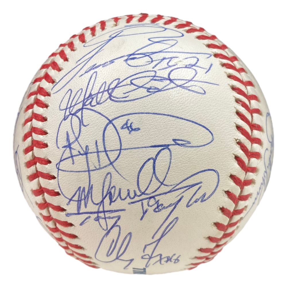 2001 Florida Marlins Team Signed Rawlings Official MLB Baseball with LOA - Perfect for Sports Memorabilia Collectors, Fan Gifts, and Baseball Display Cases