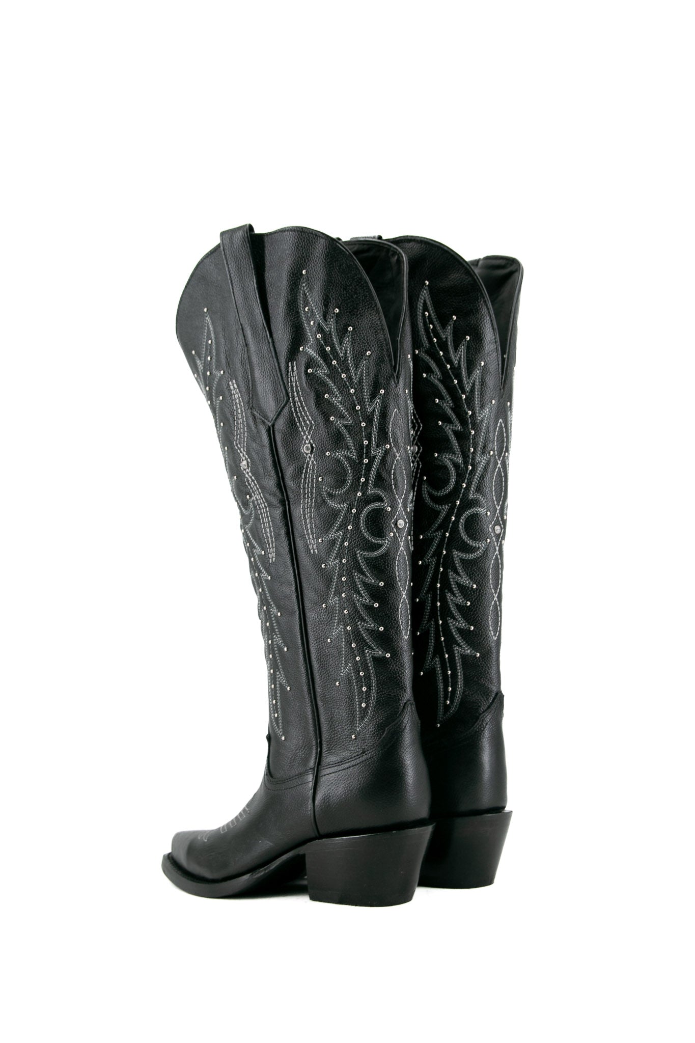 Paulina Women's Tall Wide Calf Cowgirl Boots - Comfortable Snip Toe Western Riding Boots for Country Dancing, Rodeo & Outdoor Activities