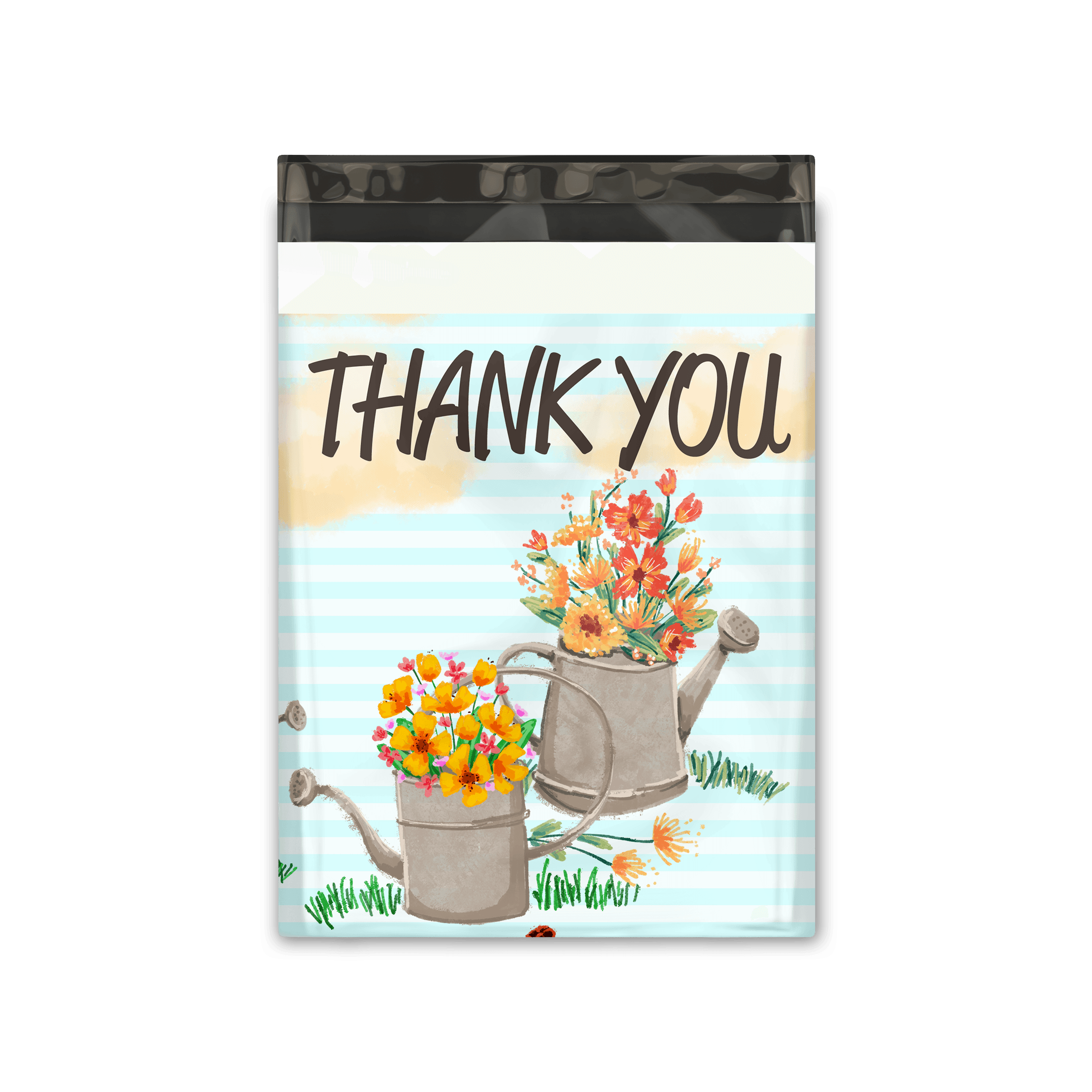 10x13 Watering Can Poly Mailers - Premium Printed Shipping Envelopes for Ecommerce, Small Business & Subscription Boxes - Waterproof Mailing Bags for Plants, Gardening Supplies & Home Decor Shipments