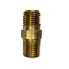 Premium Double Brass Connector - Heavy Duty, Corrosion Resistant for Plumbing & HVAC Systems - Perfect for Water, Gas & Air Lines