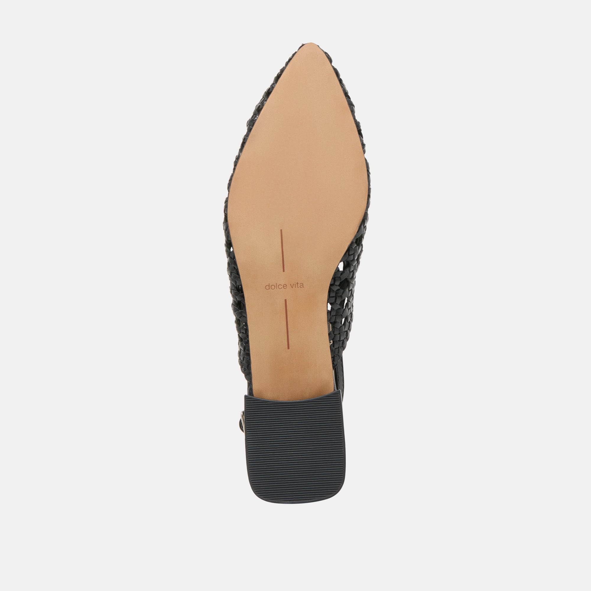 BIRDIE FLATS Women's Black Woven Leather Ballet Shoes - Comfortable & Stylish for Work, Office, and Casual Outfits