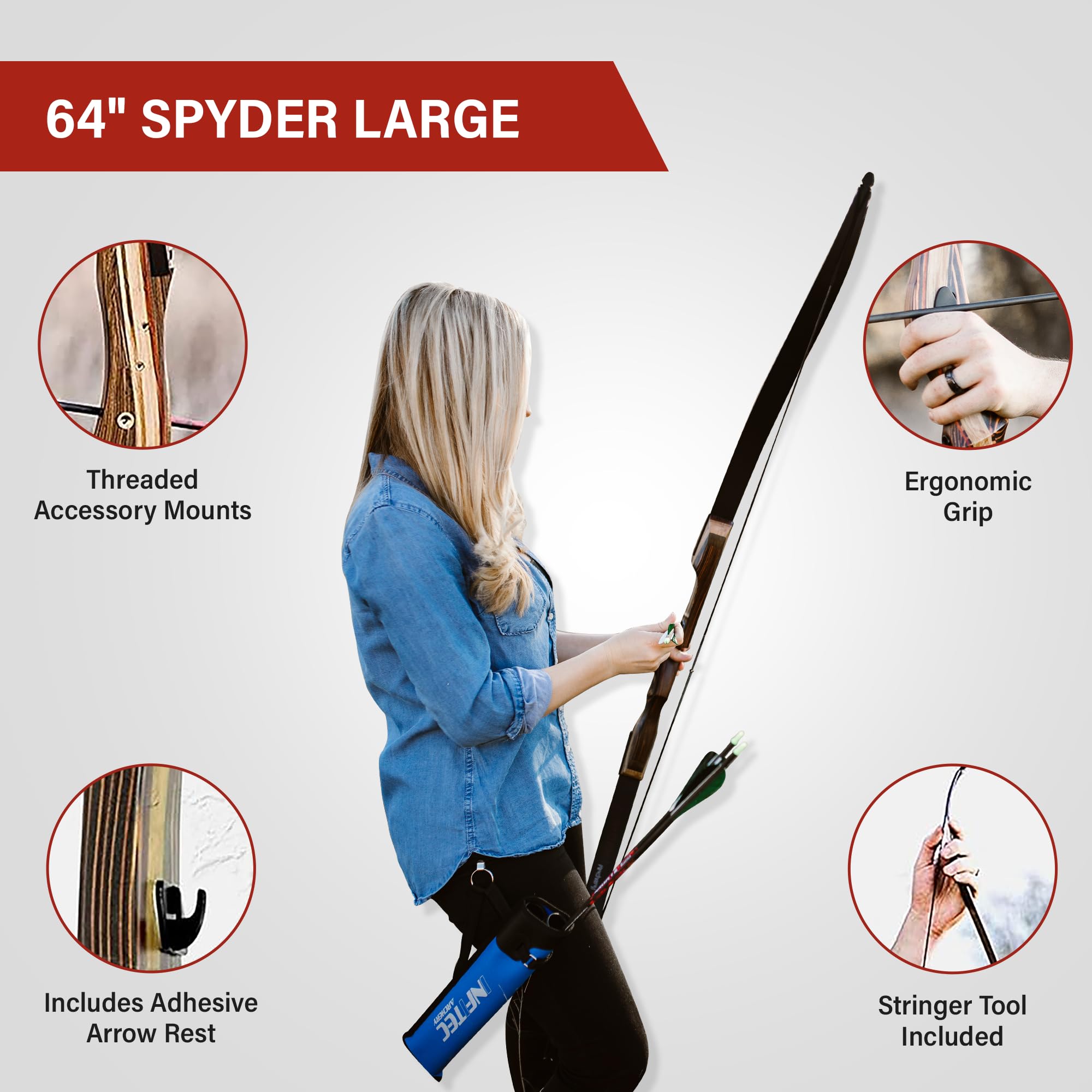 Spyder Takedown Recurve Bow 62