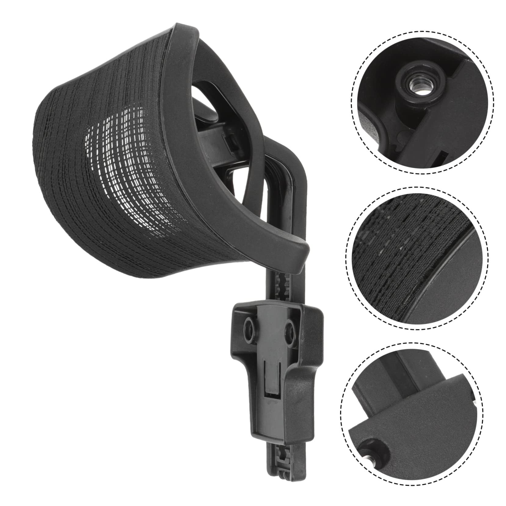 Universal Adjustable Headrest for Office Chair - Ergonomic Neck Support Pillow with Height & Angle Adjustment for Executive, Desk & Computer Chairs - Perfect for Long Work Hours & Home Office Comfort