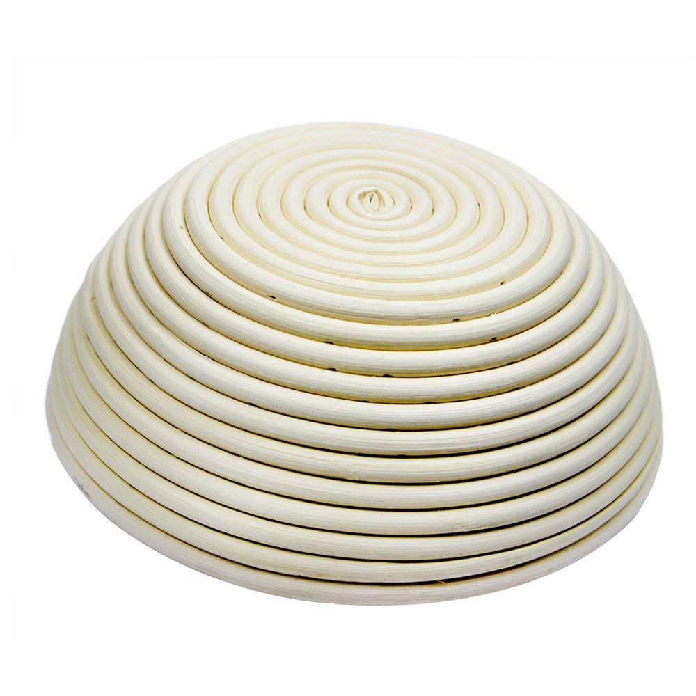 2-Pack 7-Inch Round Banneton Proofing Basket with Linen Liner - Eco-Friendly Natural Rattan Bread Brotform for Sourdough, Artisan & Homemade Bread Baking - Perfect for Professional and Home Bakers (Kitchen, Bakery, Bread Making Gift)