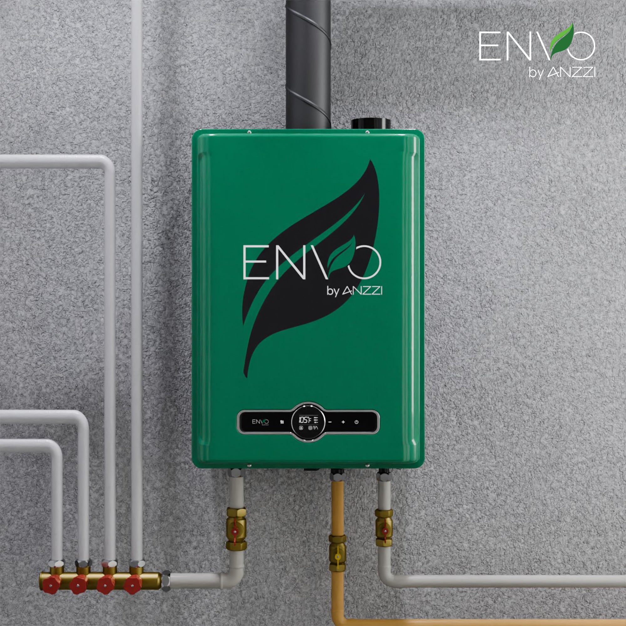 Anzzi Envo 7.9 GPM 180,000 BTU Indoor Propane Tankless Water Heater - 120V for Whole House Hot Water Supply | Perfect for Homes, Apartments & RV Use