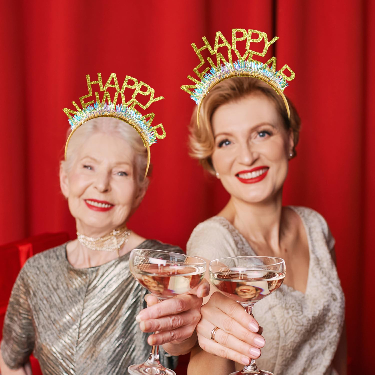 2025 New Year's Eve Headband for Women - Sparkling NYE Party Tiara & Headpiece for Celebrations, Countdowns & Festive Gatherings