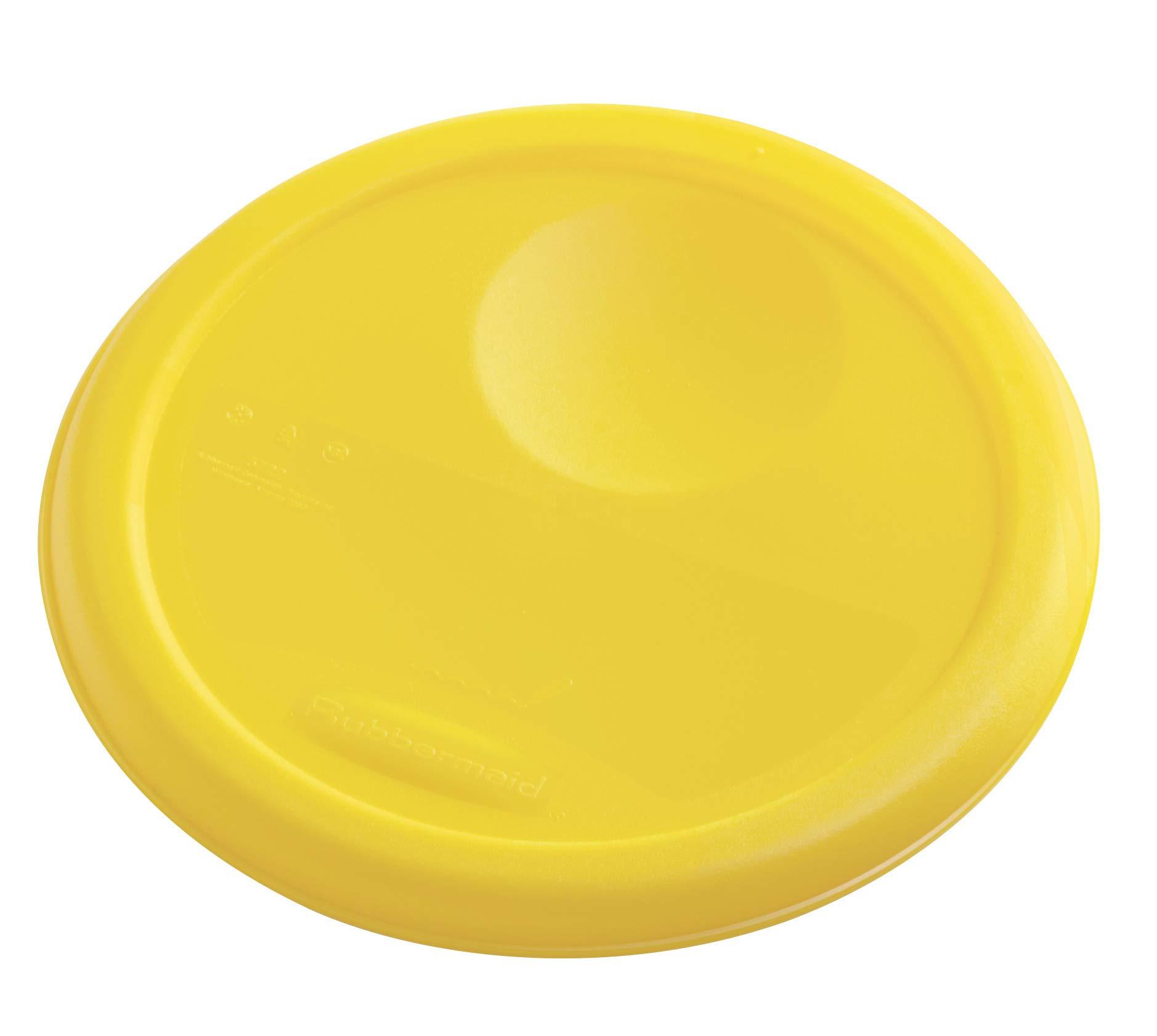 Rubbermaid 4 Quart Yellow Plastic Food Storage Container with Handle - Commercial Grade, BPA-Free, for Wet & Dry Food - Ideal for Kitchen, Restaurant, Cafeteria, Meal Prep & Food Organization