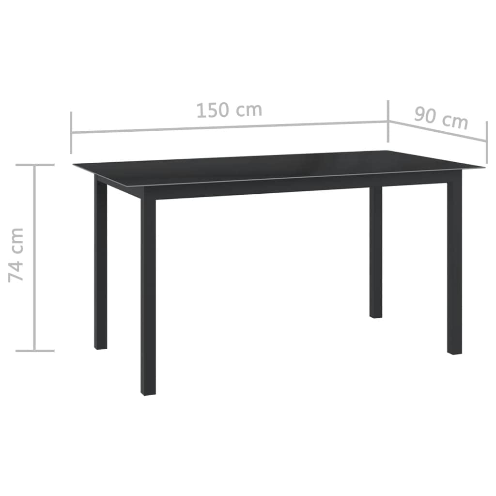 Square Outdoor Dining Table 59