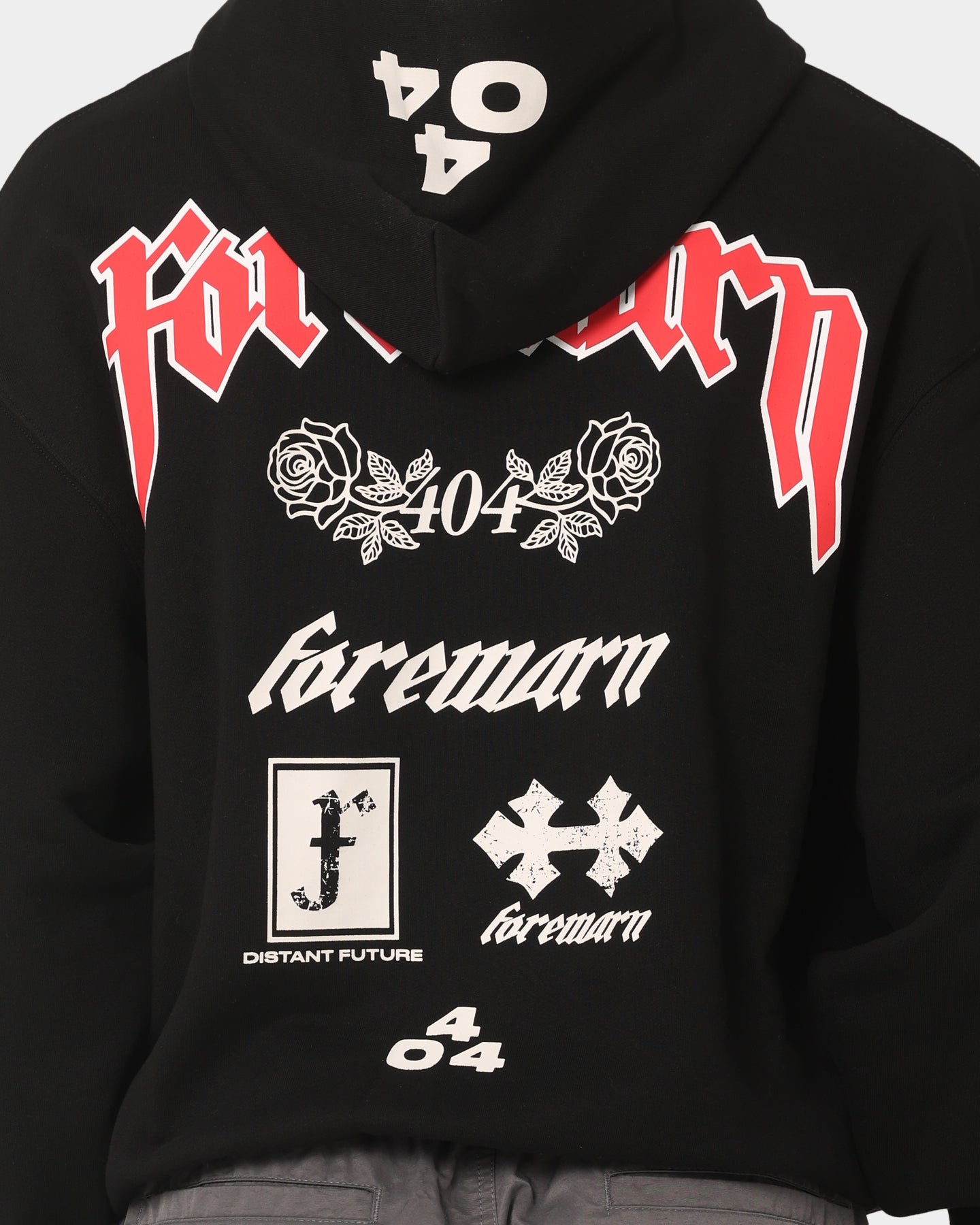404 Forewarn Hoodie - Black Men's Pullover Sweatshirt for Streetwear & Urban Fashion | Comfortable & Stylish for Casual Wear & Outdoor Activities