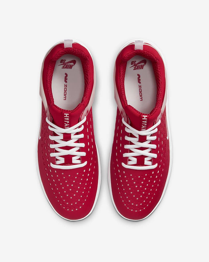 Nike SB Zoom Nyjah 3 Skate Shoes - Men's High-Performance Skateboarding Sneakers in University Red (DV1187-600) | Durable Grip & Cushioning for Street Skating & Casual Wear
