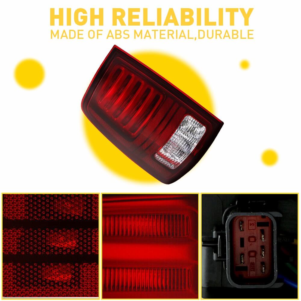 Dodge Ram 1500 2500 3500 LED Tail Light Assembly (2013-2018) - Direct Replacement for OEM Rear Lights | Perfect for Night Driving & Enhanced Safety