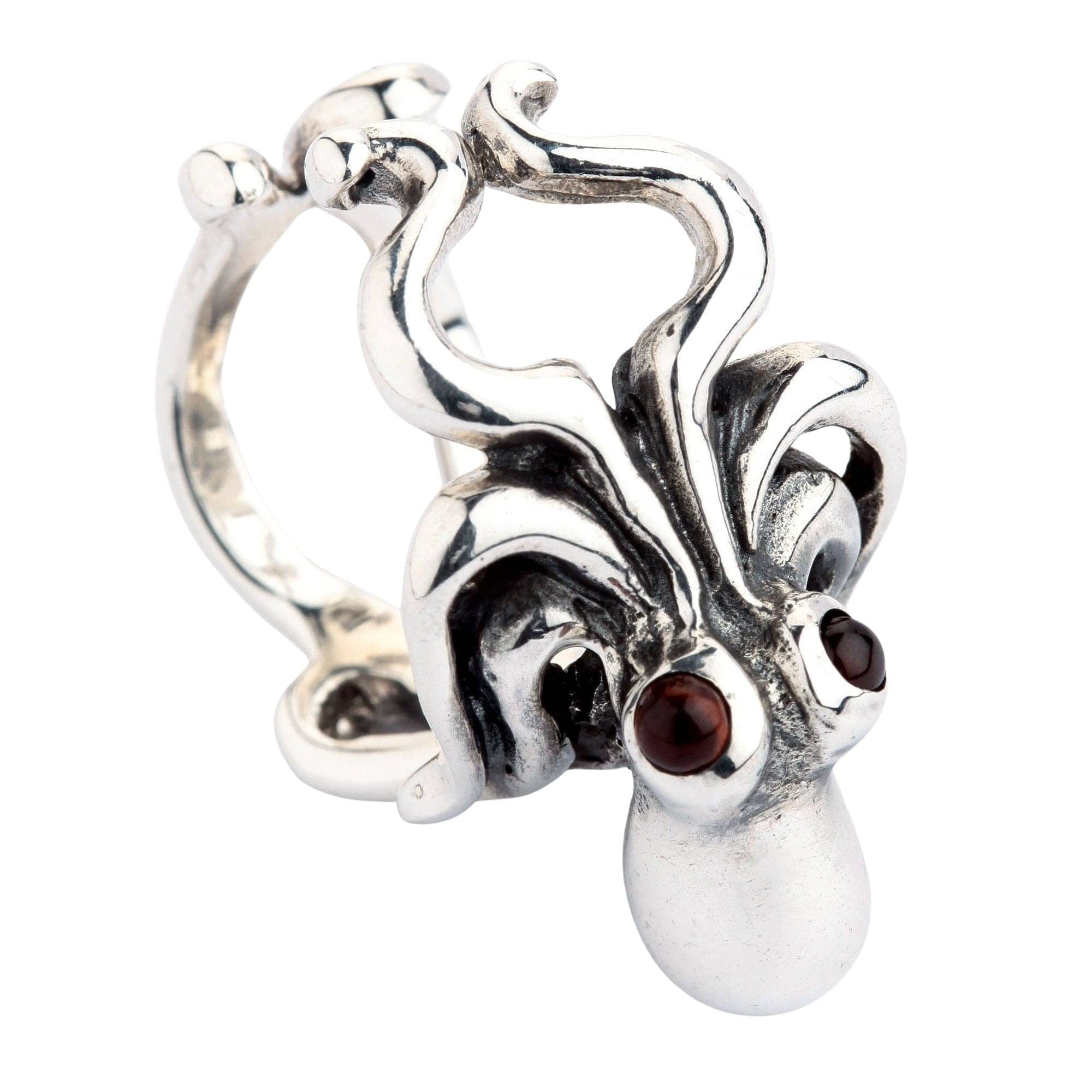 Sterling Silver Octopus Ring for Women - Elegant Sea Creature Jewelry - Perfect for Gifts, Parties, and Everyday Wear