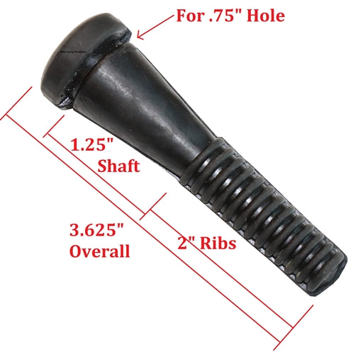 48 Large Rite Farm Poultry Plucker Fingers - Heavy Duty Rubber Fingers for Chicken Plucking Machine - Perfect for DIY Chicken Processing & Small Farm Use