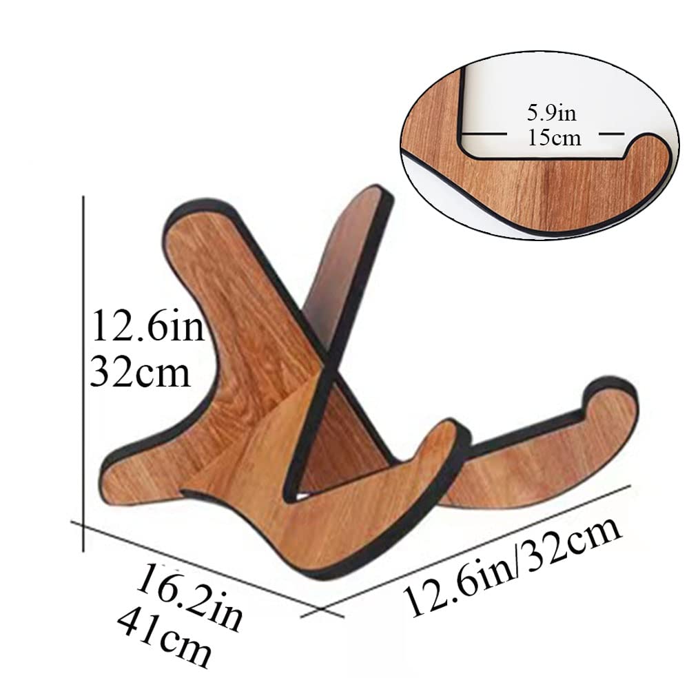 Universal Portable Wooden Guitar Stand for Acoustic & Classical Guitars - Non-Slip EVA Padding - Compact Folding Design for Home, Studio & Travel - Perfect for Practice, Performance & Storage
