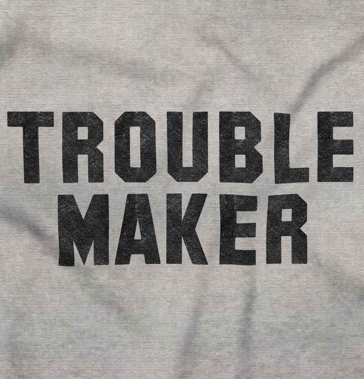 Brisco Brands Trouble Maker Rebel College Party Sweatshirt for Men & Women | Unisex Pullover Hoodie for Campus Life, Greek Events & Tailgating