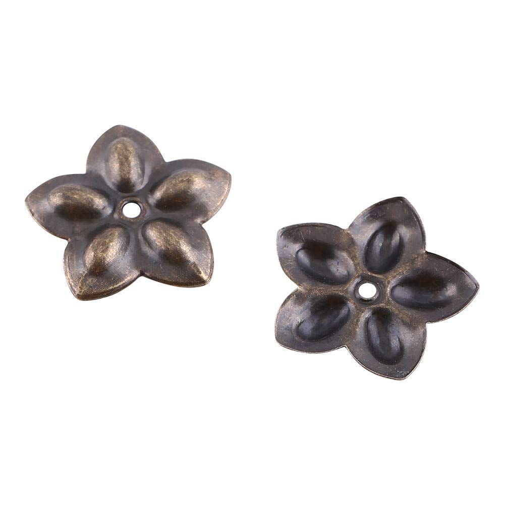 100pcs Antique Brass Upholstery Tacks - 23mm Furniture Nails for Sofa Repair, DIY Crafts & Home Decor | K245 Plum Nail | Perfect for Upholstery Projects, Woodworking & Decorative Accents