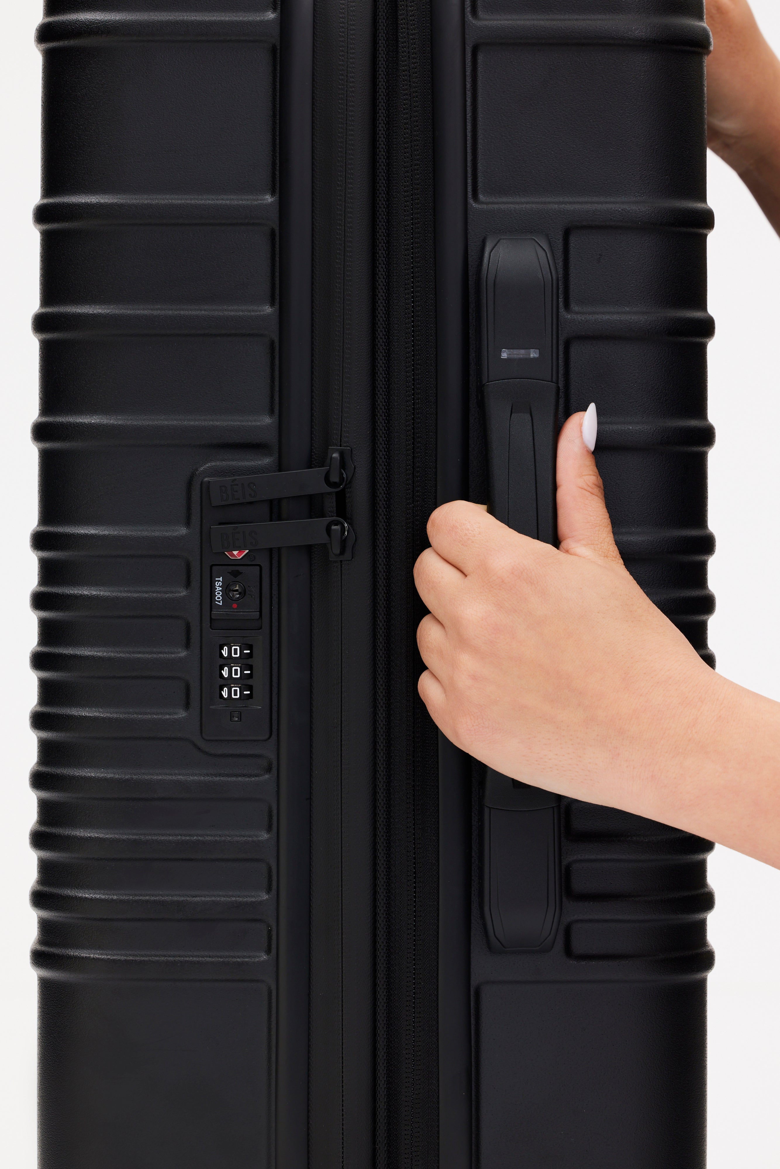 All Black Carry On Roller Luggage - Lightweight & Durable Suitcase for Air Travel, Business Trips & Weekend Getaways