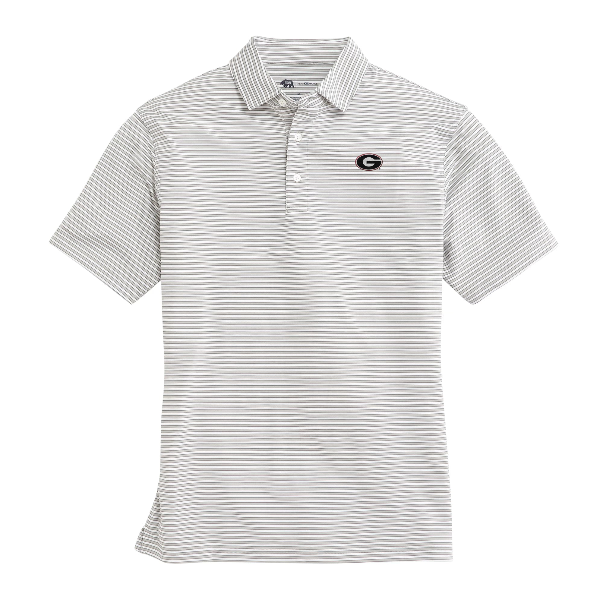 Mulligan Stripe Super G Performance Polo Shirt for Men - Moisture Wicking & Breathable Golf & Tennis Apparel