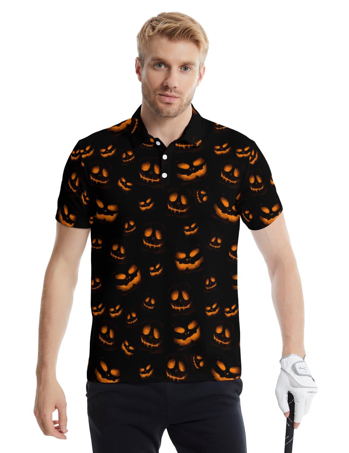 Men's Quick Dry Golf Polo Shirt - Breathable & Moisture Wicking Funny Golf Shirts for Men - Perfect for Golfing, Casual Wear & Outdoor Activities