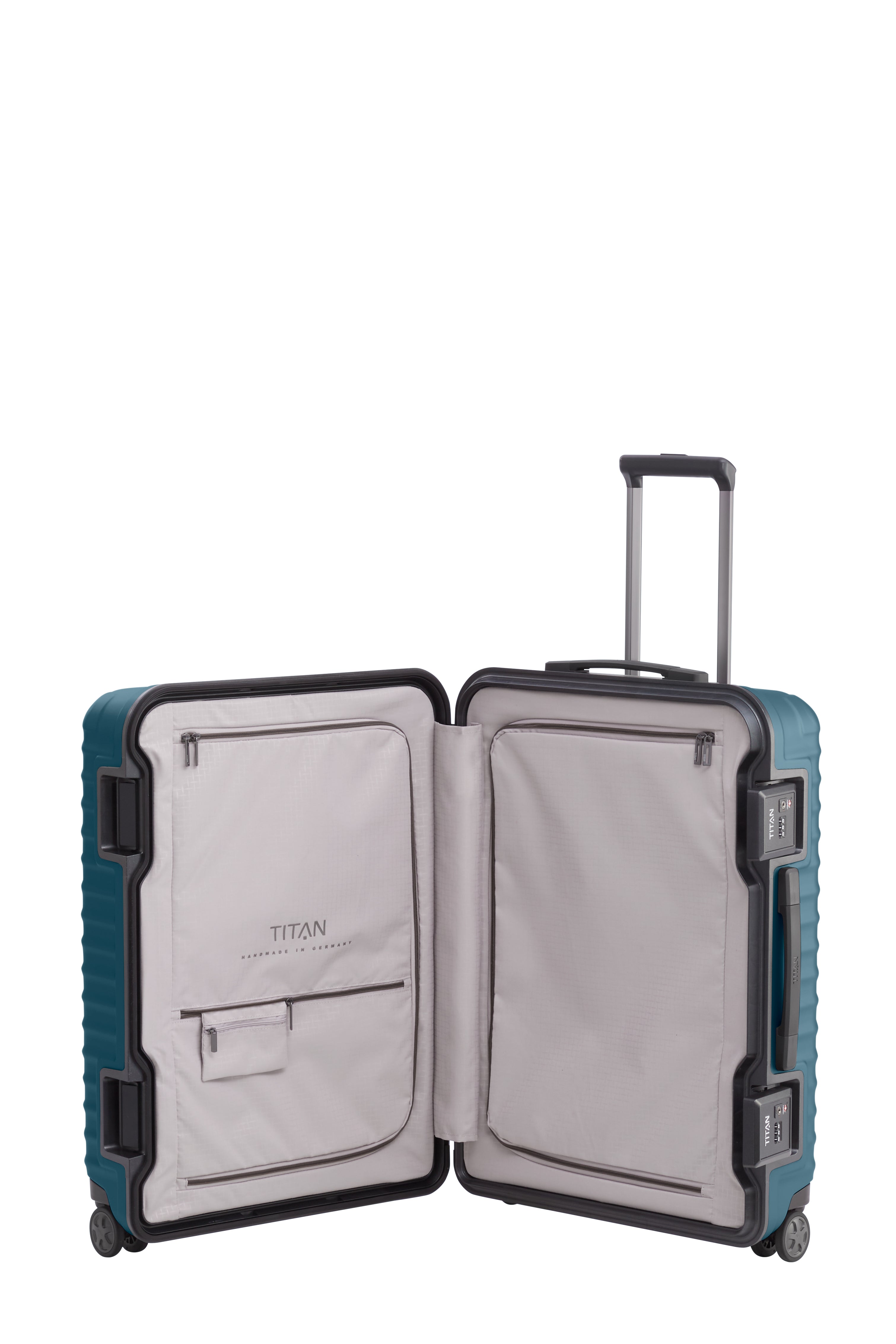 Titan LITRON Frame Trolley M Medium Luggage - Lightweight Carry-On Suitcase for Travel, Business Trips & Weekend Getaways | Durable Spinner Wheels & Easy-Grip Handle