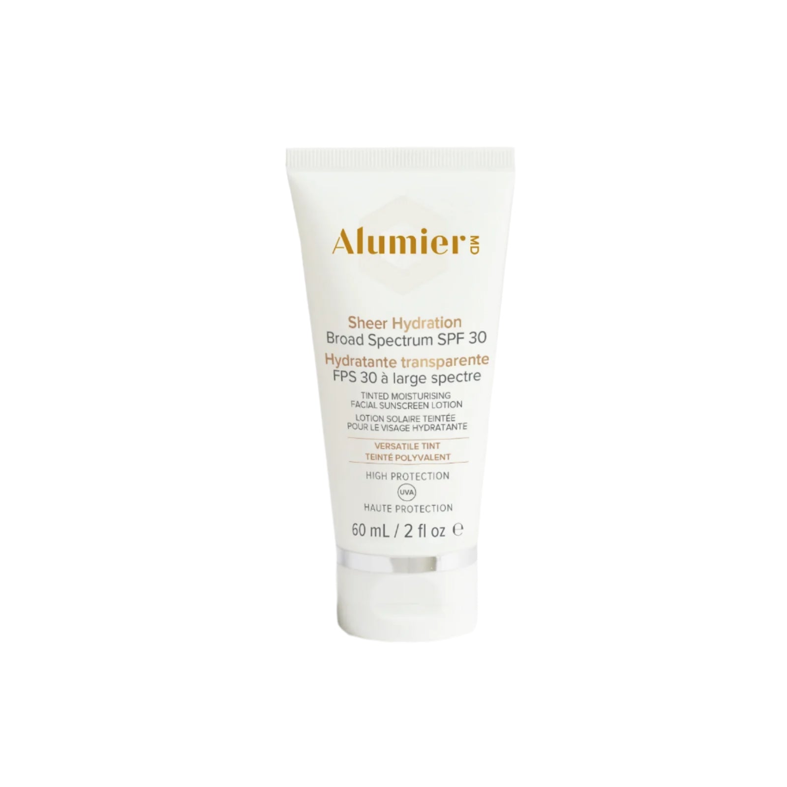 Alumier MD Sheer Hydration Broad Spectrum SPF 30 Tinted Sunscreen - Lightweight Daily Moisturizer with UVA/UVB Protection for Face & Body | Perfect for Outdoor Activities, Beach Days & Everyday Wear