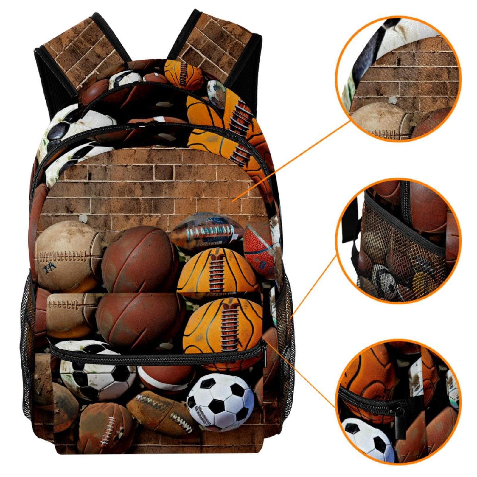Best Travel Backpacks for Women & Men - Lightweight Durable Hiking Backpack for Sports (Basketball Football Baseball) - Perfect for Gym, School, Outdoor Adventures