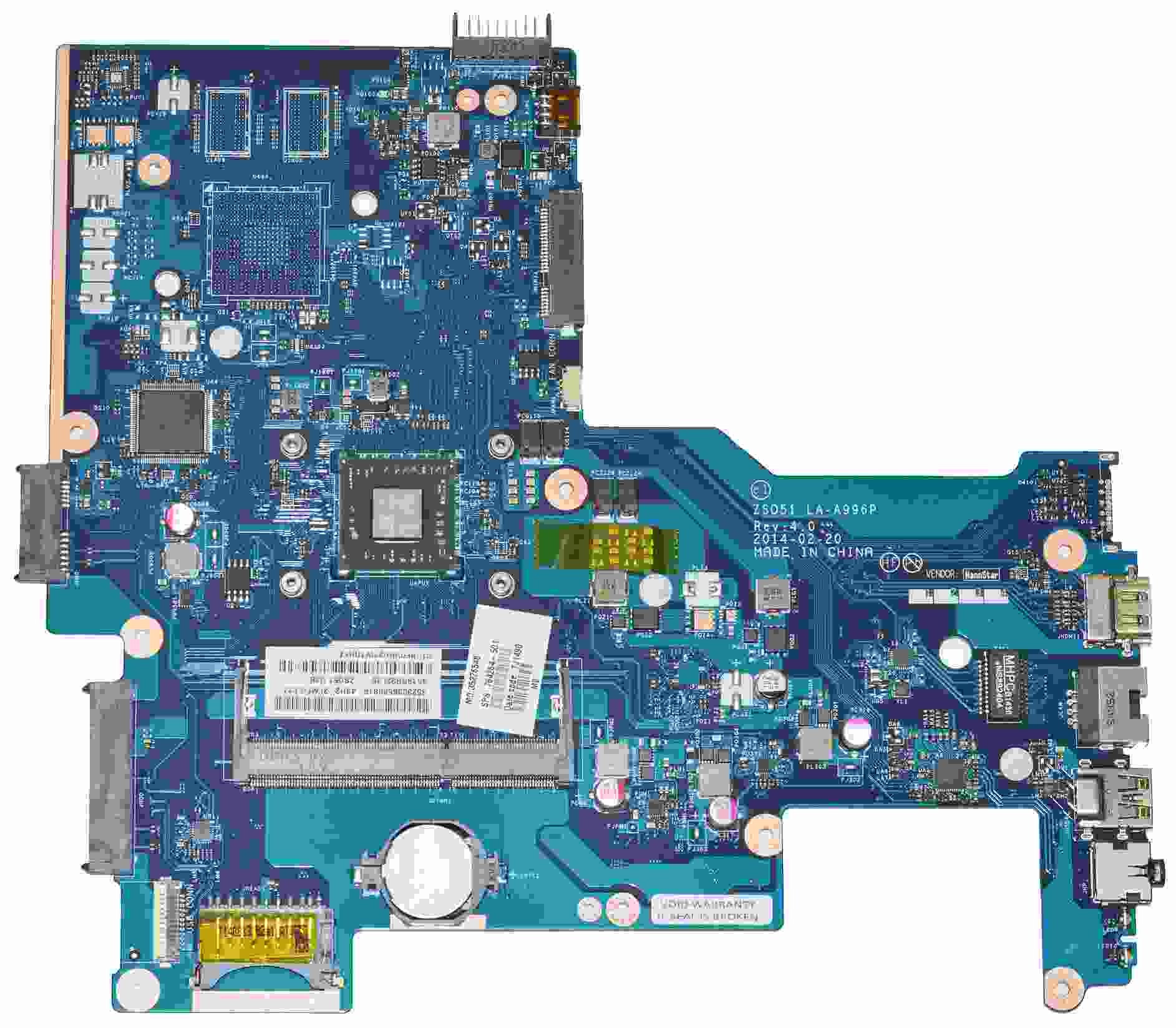 HP 15-G Laptop Motherboard with AMD A4-6210 1.8GHz CPU - Replacement Part for HP 15-G Series Laptops - Ideal for Laptop Repair and Component Upgrades