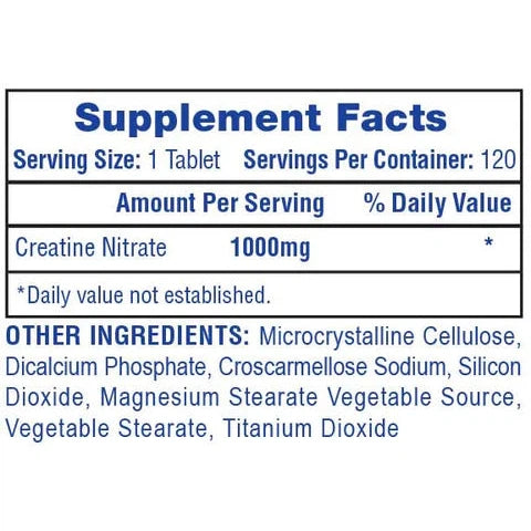 Hi Tech Pharmaceuticals Creatine Nitrate - Premium Muscle Building Supplement for Athletes & Bodybuilders - Pre & Post Workout Recovery - Supports Strength & Endurance