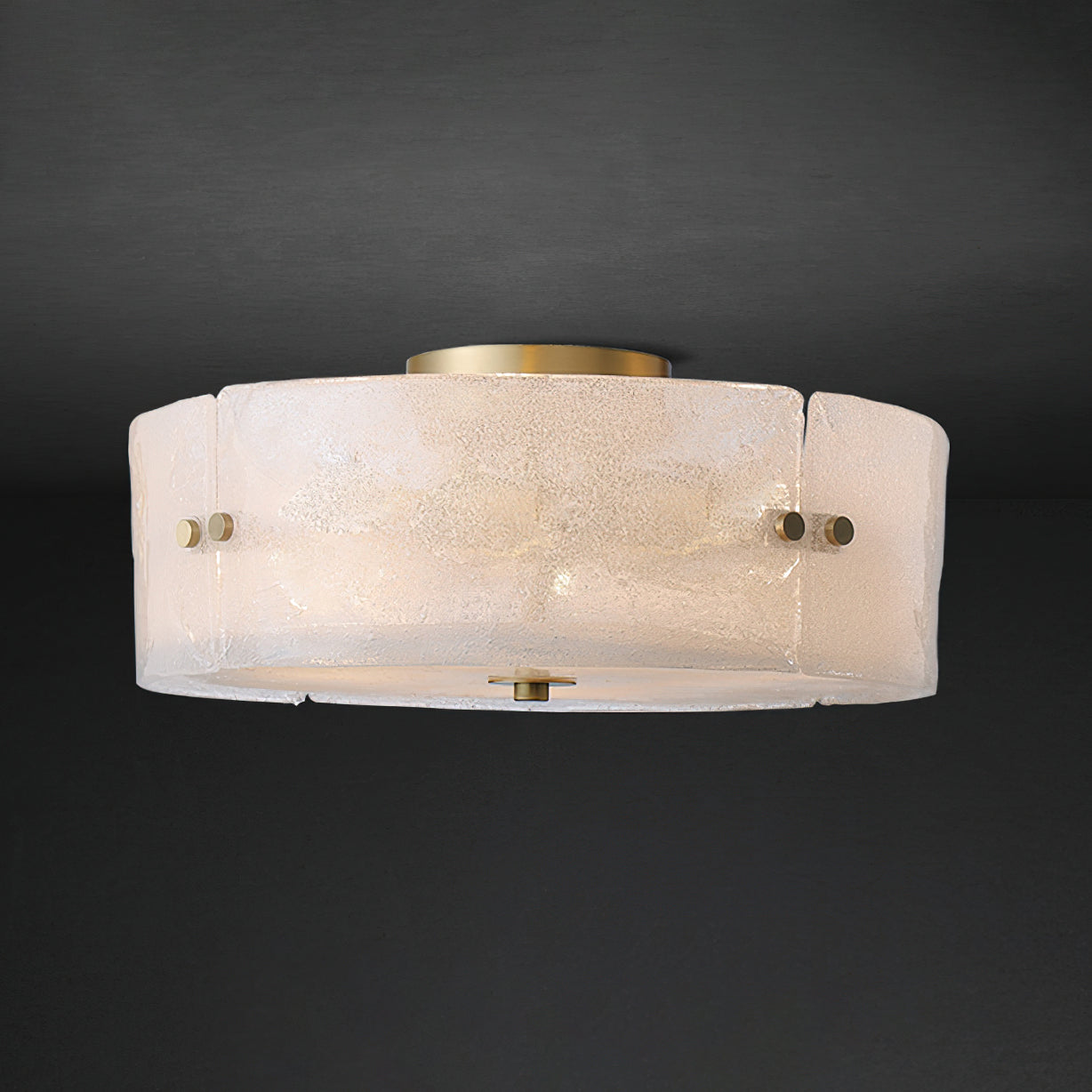 Dumount Modern Ceiling Light Fixture - Energy Efficient LED Flush Mount for Bedroom, Living Room, Kitchen & Hallway Lighting