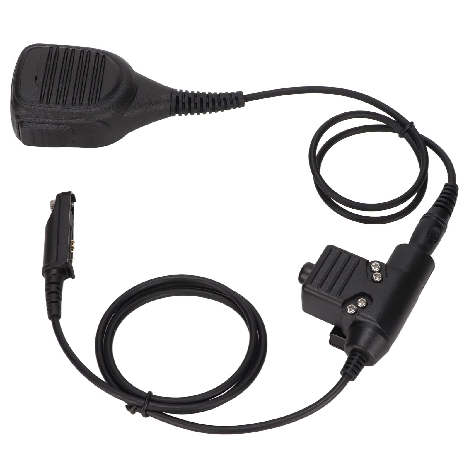 7.1mm Shoulder Microphone for Baofeng UV-9R/UV-9R Plus/UV-XR/BF-9700 - 2W Two-Way Radio Speaker with U94 PTT - Handheld Replacement Walkie Talkie Mic for Outdoor Adventures, Construction & Emergency Communication