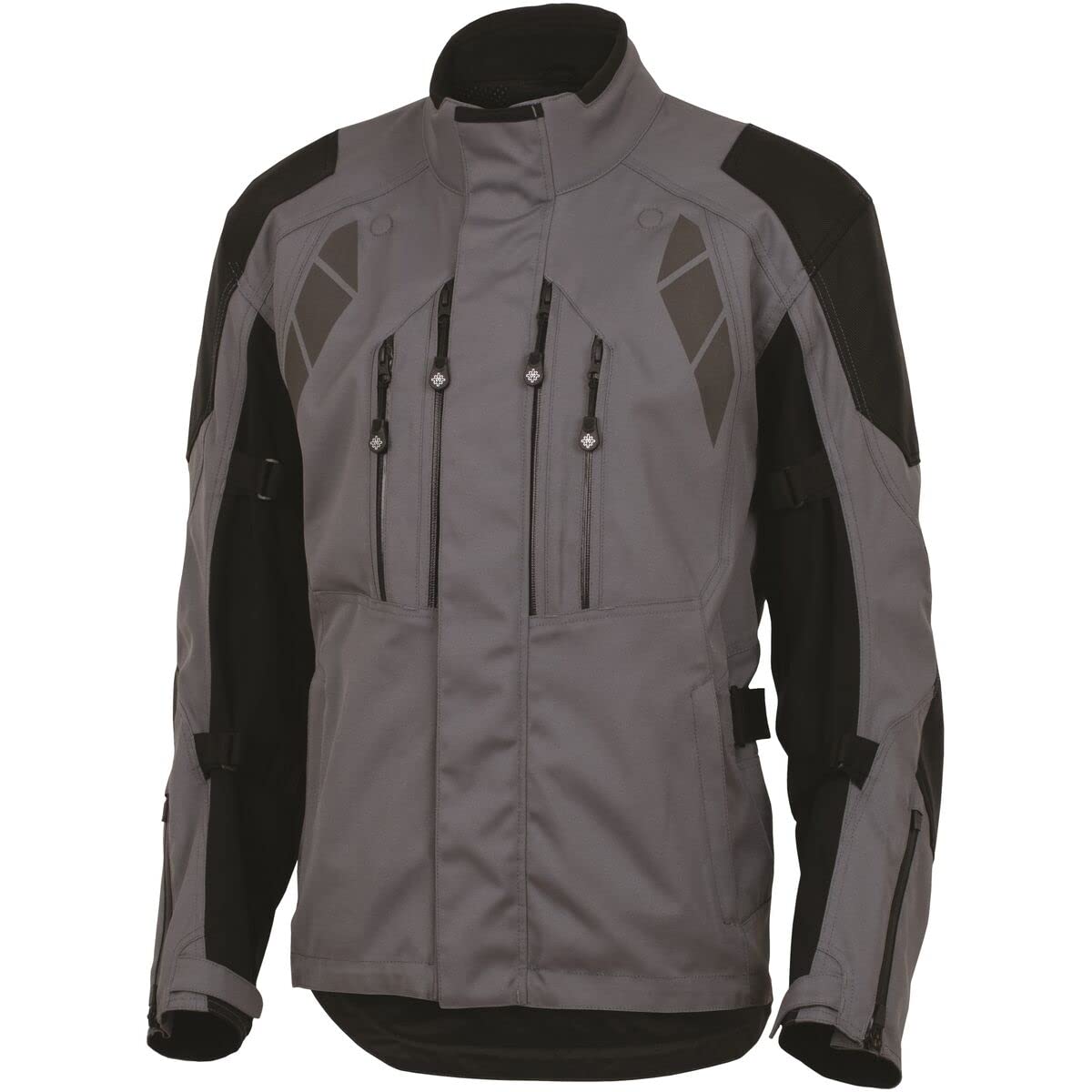 Firstgear Kilimanjaro 2.0 Motorcycle Jacket for Men - Large Tall Size, Grey/Black - Waterproof & Windproof Riding Gear for Adventure & Commuting