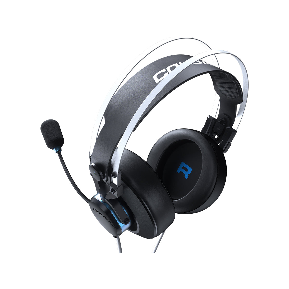 Cougar VM410PS Gaming Headset - Over-Ear Noise Cancelling Headphones with Mic for PC, PS4, Xbox - Perfect for Esports, Streaming & Online Gaming