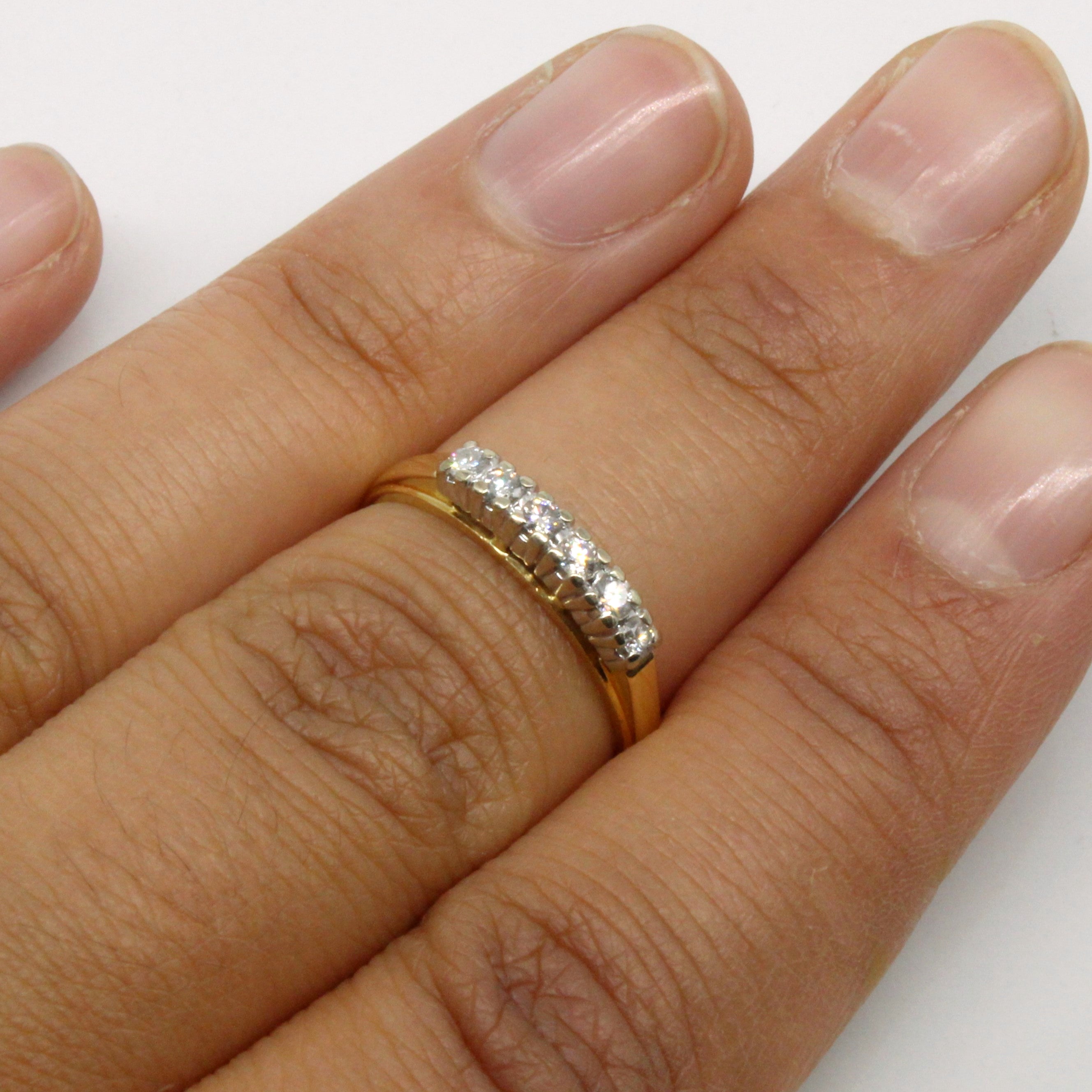 0.12ctw Channel Set Diamond Ring - Size 6.5 | Elegant Wedding Band, Anniversary Gift for Her | Perfect for Engagement, Proposal & Special Occasions