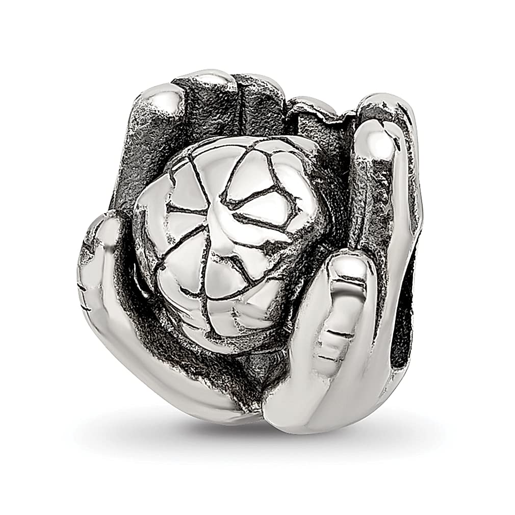 925 Sterling Silver World in Hands Charm Bead for Bracelet - Religious Earth Jewelry for Women - Perfect Gift for Her - Ideal for Daily Wear, Special Occasions & Spiritual Gifts
