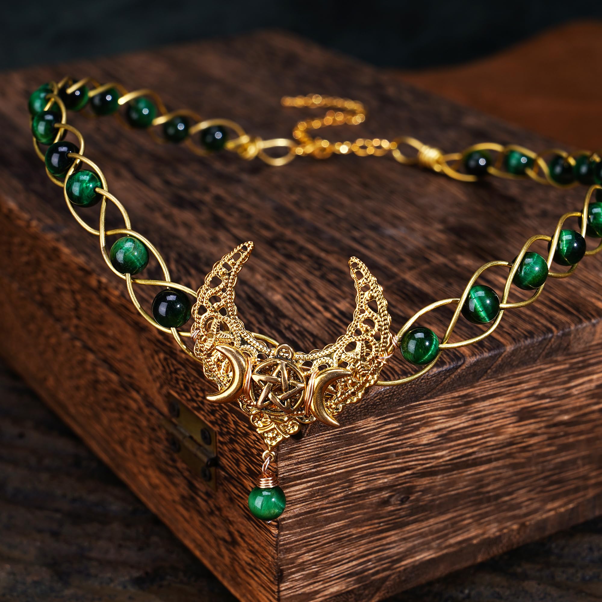 Viking Crown Headpiece - Medieval Celtic Tiara with Crystals for Men & Women | Renaissance Fairy Circlet, Braided Headband for Halloween, Wedding & Cosplay Costume Accessories | Perfect for LARP, Viking Parties & Fantasy Events