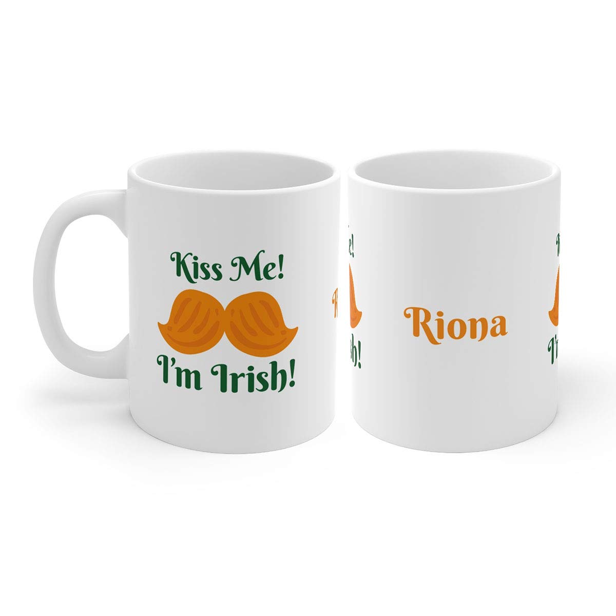 Personalized St. Patrick's Day Coffee Mug - Custom Irish Design Ceramic Cup with Name/Text - Novelty Gift for Friends & Family - Perfect for Home, Office, or Irish Themed Parties (1 Piece)