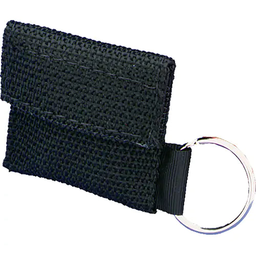 CPR Face Shield in Mini Pouch - Black | Emergency First Aid Protection for Adults & Kids | Perfect for First Responders, Schools, and Workplace Safety Kits