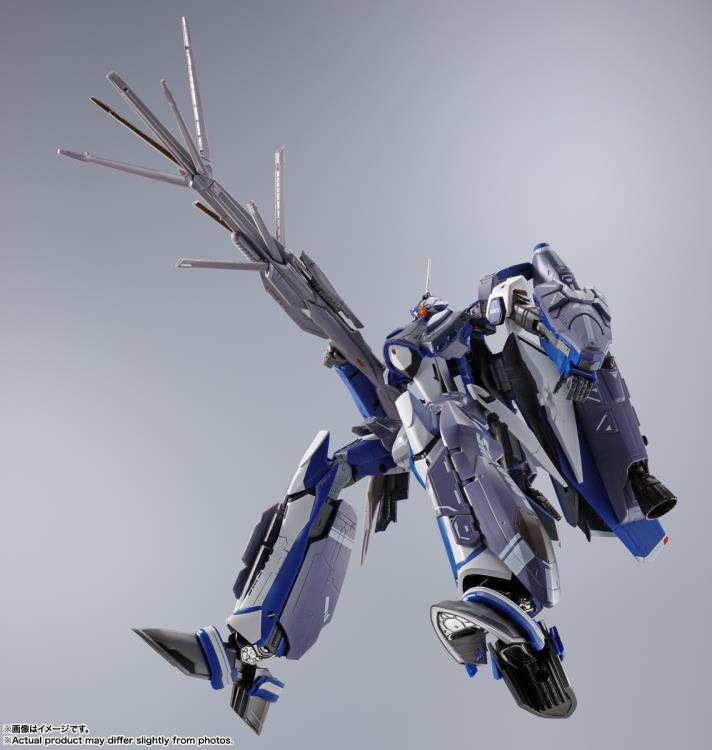 Bandai DX Chogokin Macross Frontier VF-25G Super Messiah Valkyrie Michael Blanc Custom Action Figure - Revival Version - Collectible Anime Robot Toy for Display & Play