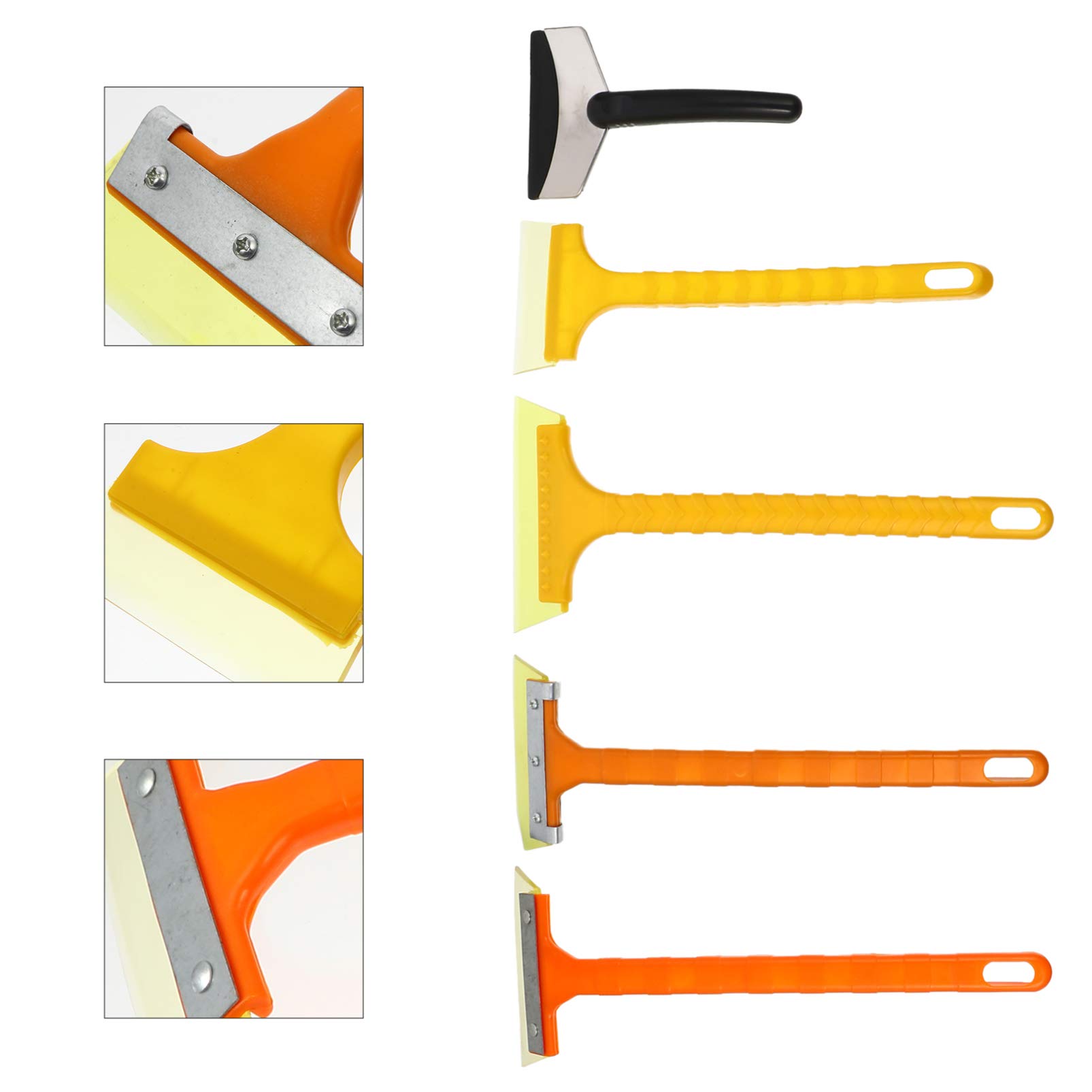 VICASKY 5pcs Car Snow Shovel & Ice Scraper - Winter Car Cleaning Tool for Frost Removal