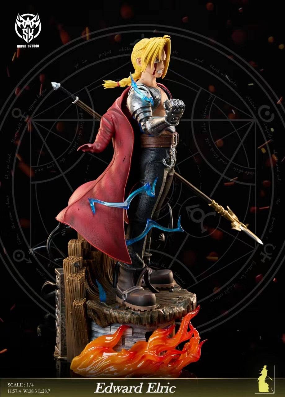 Mask Studio Fullmetal Alchemist Edward Elric Cosplay Mask - Anime Convention Costume Accessory for Halloween & Comic Con